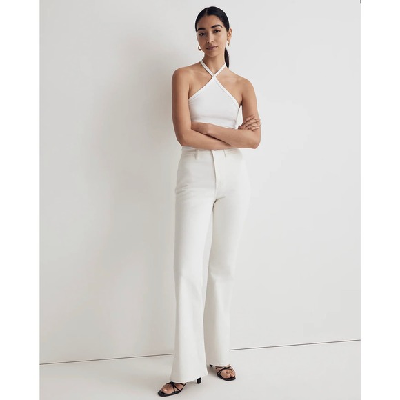 NEW MADEWELL Tile White The Perfect Vintage Flare NWT Size 26 - Picture 1 of 8